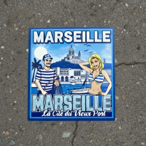 Stickers "Marseille la cité du vieux port"